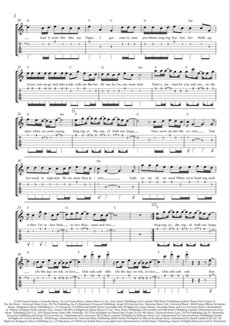 2002 Electric Guitar scores gallery preview page 2