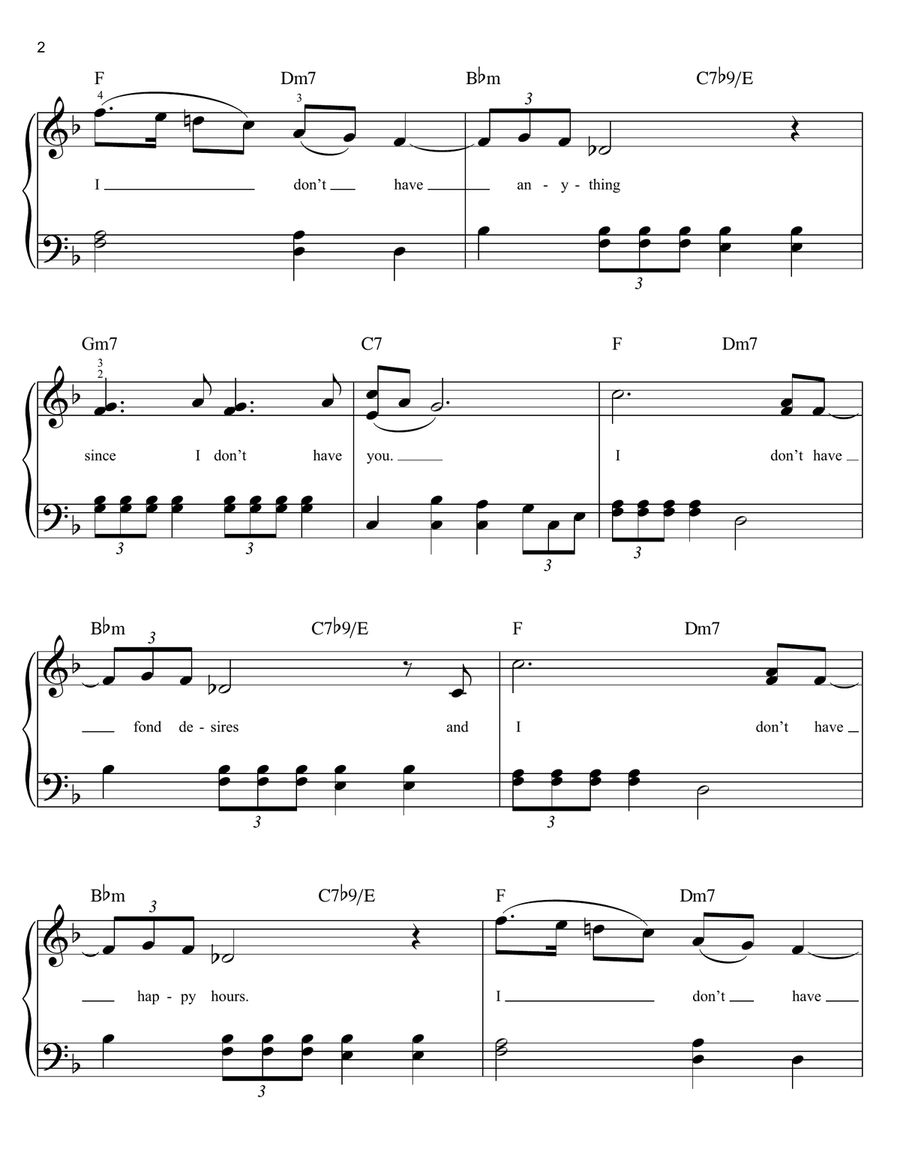 Since I Don't Have You Voice scores gallery preview page 2