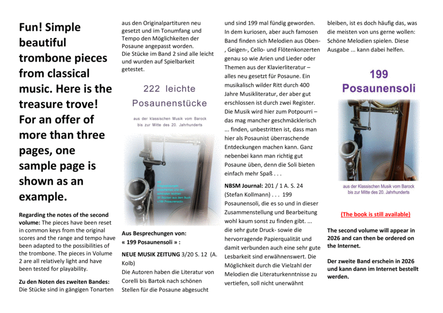Chaussier Scherzo Trombone Solo scores gallery preview page 1