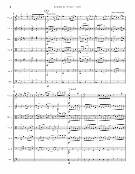 Souvenir de Florence arranged for String Orchestra image number null