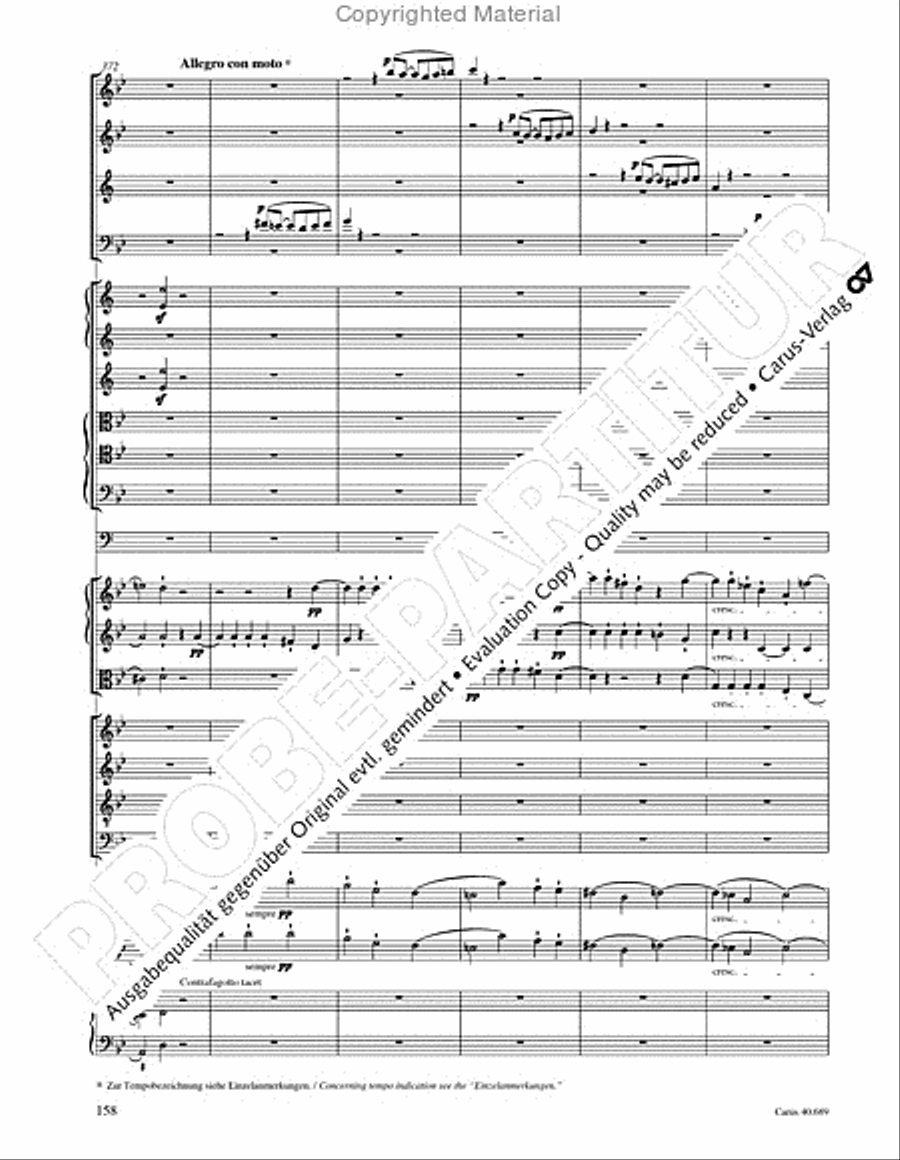 Missa solemnis Missa solemnis 4-Part scores gallery preview page 174