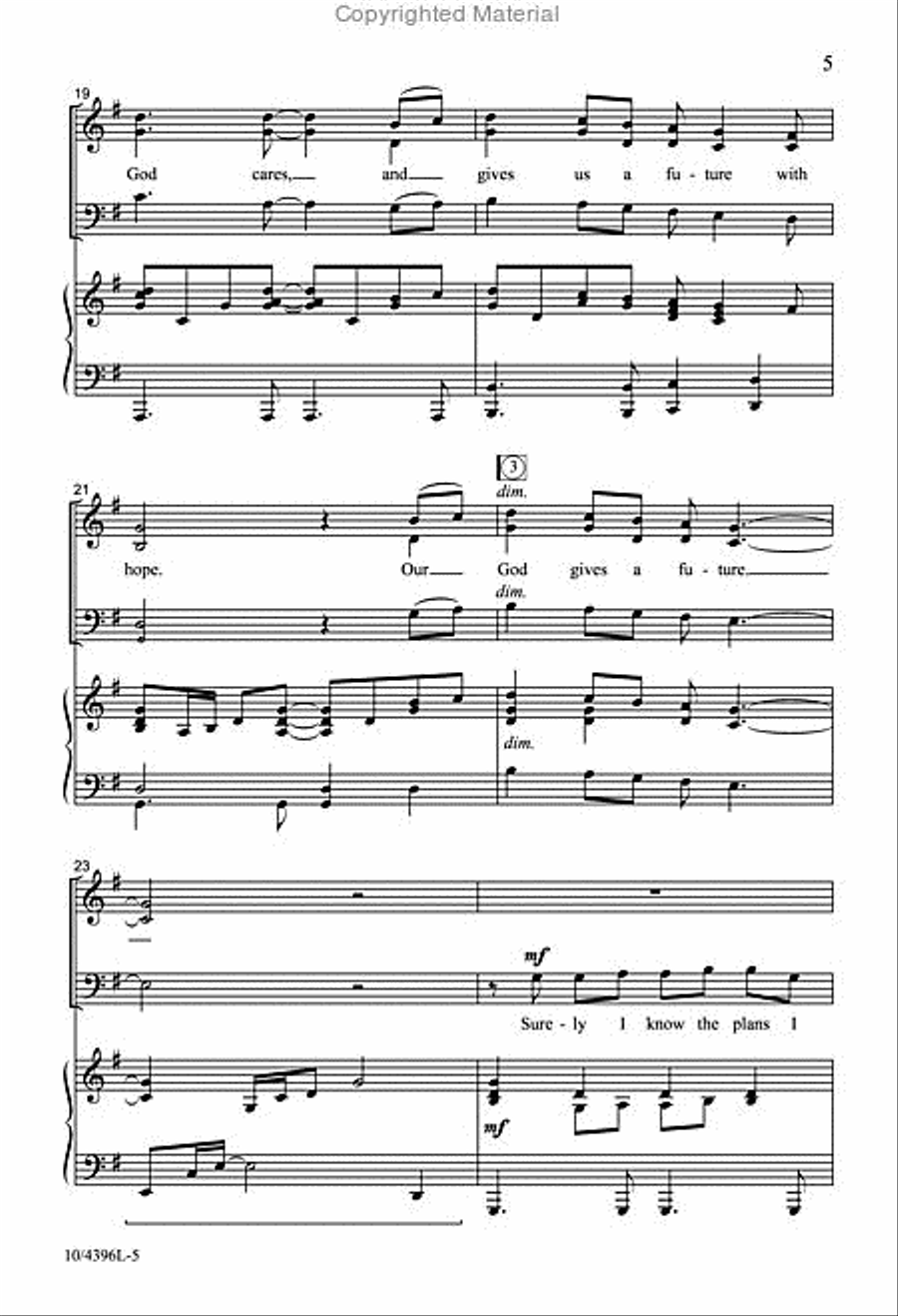 God Gives Us a Future with Hope 4-Part scores gallery preview page 5
