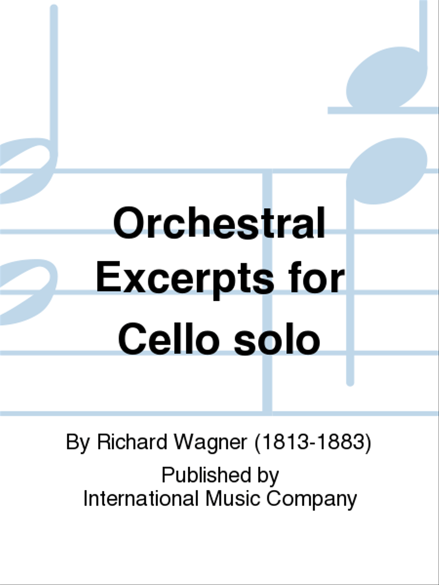 Orchestral Excerpts for Cello solo Cello Solo scores gallery preview page 1