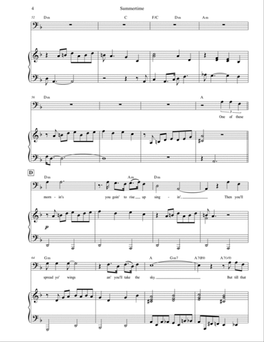 Summertime Baritone Saxophone scores gallery preview page 6