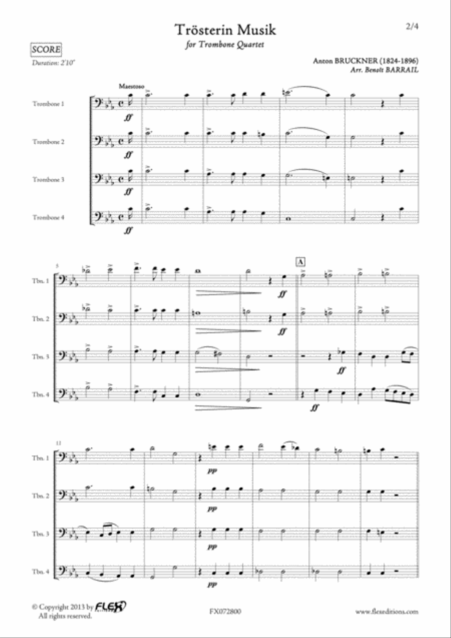 Trosterin Musik Trosterin Musik Trombone Quartet scores gallery preview page 2