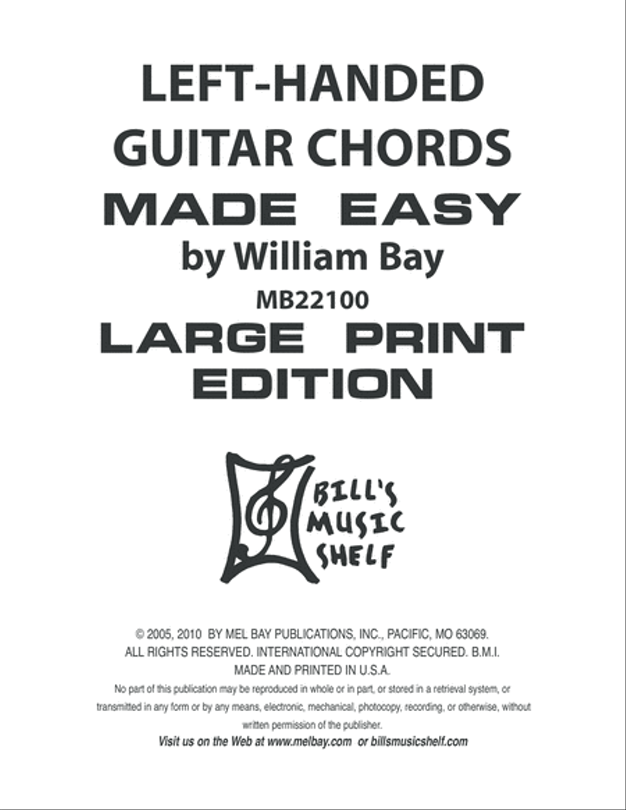 Left-Handed Guitar Chords Made Easy Easy Guitar scores gallery preview page 2