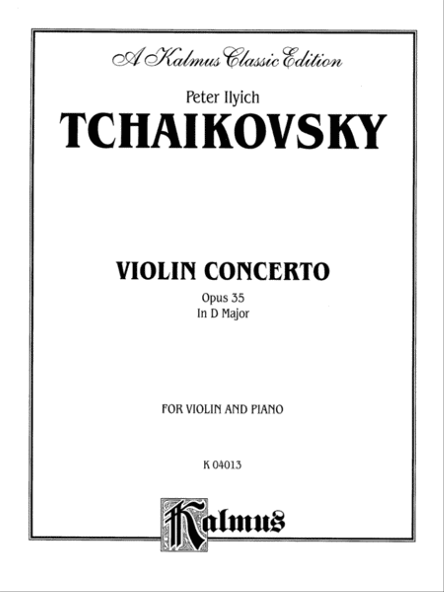 Tchaikovsky: Violin Concerto in D Major, Op. 35 Violin Solo scores gallery preview page 3