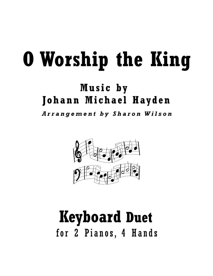 O Worship the King (2 Pianos, 4 Hands Duet) 2 Pianos, 4-Hands scores gallery preview page 1