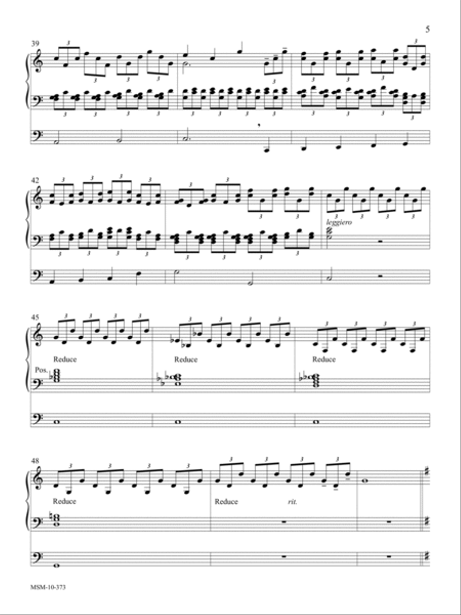 Chorale and Toccata on Darwall's 148th Organ Solo scores gallery preview page 5