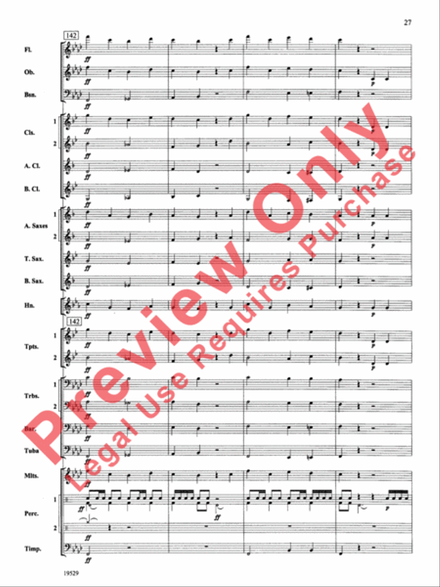 The Road Unknown Concert Band scores gallery preview page 28