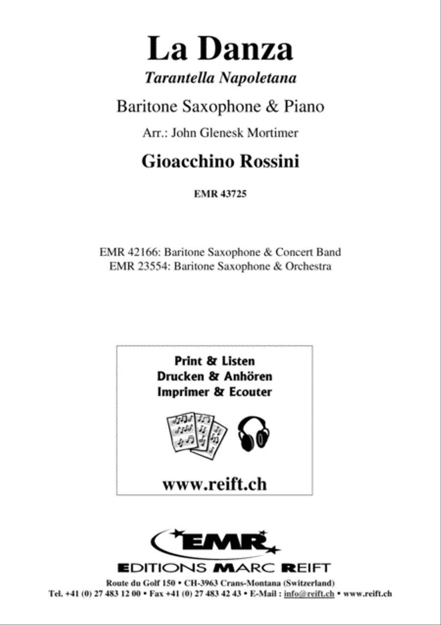 La Danza Baritone Saxophone scores gallery preview page 2