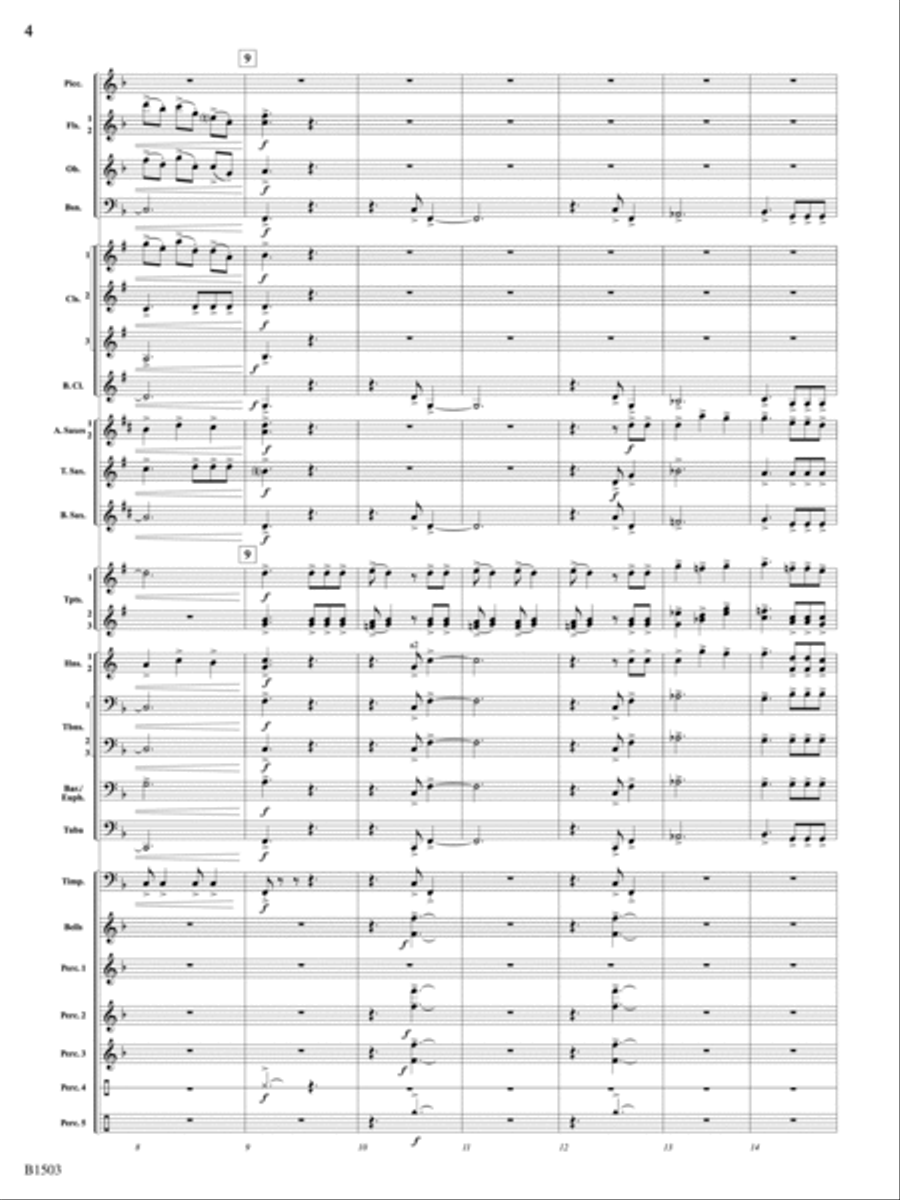 True Calling: Score Concert Band scores gallery preview page 4