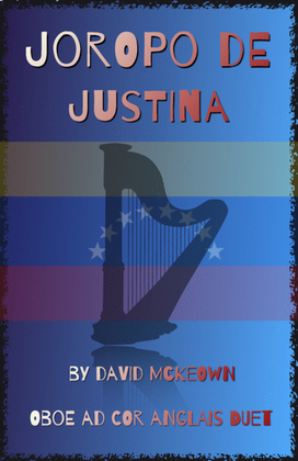 Book cover for Joropo de Justina, for Oboe and Cor Anglais or English Horn Duet