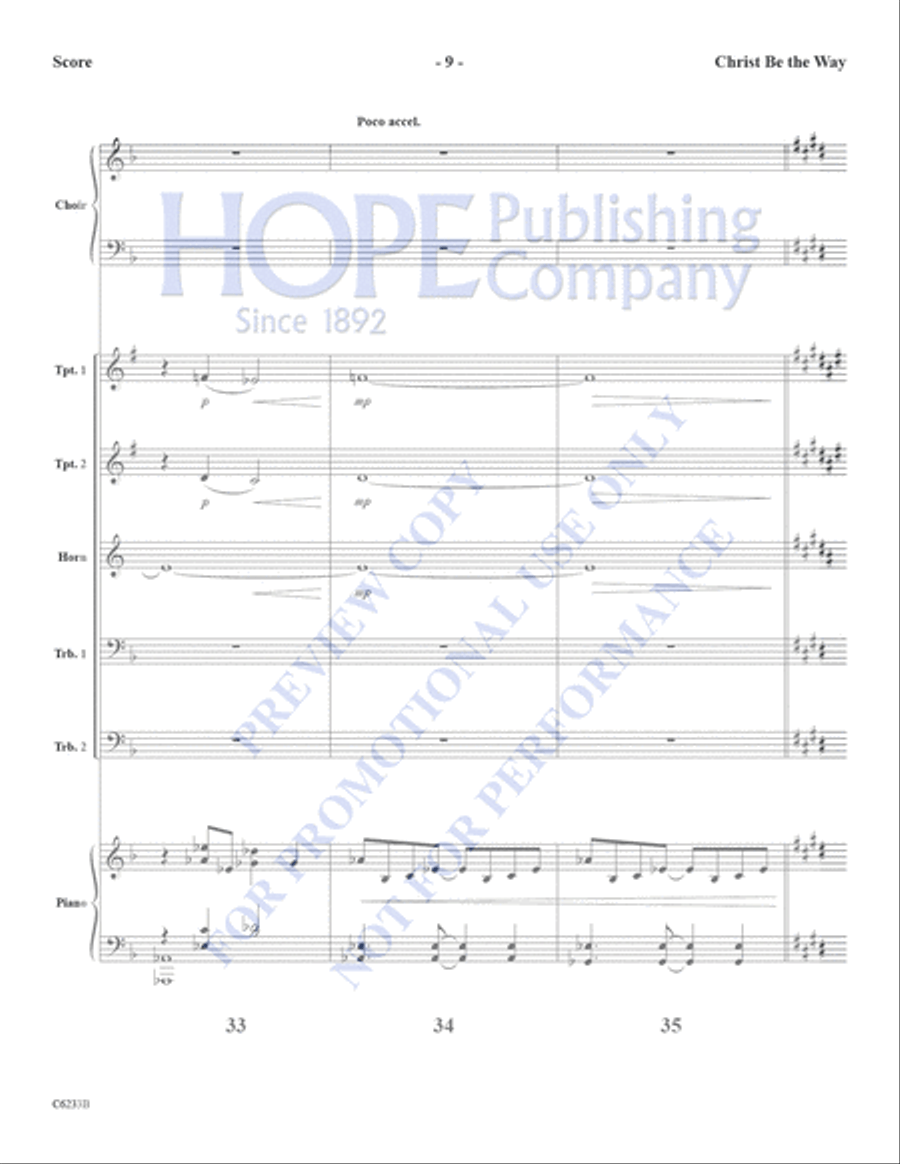 Christ Be the Way Christ Be the Way Choir scores gallery preview page 10