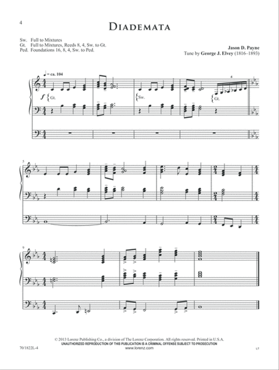 Dynamic Hymn Introductions for Organ (Digital Download) Organ scores gallery preview page 4