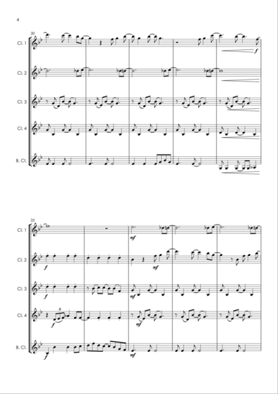 She's Electric Clarinet Quintet scores gallery preview page 6