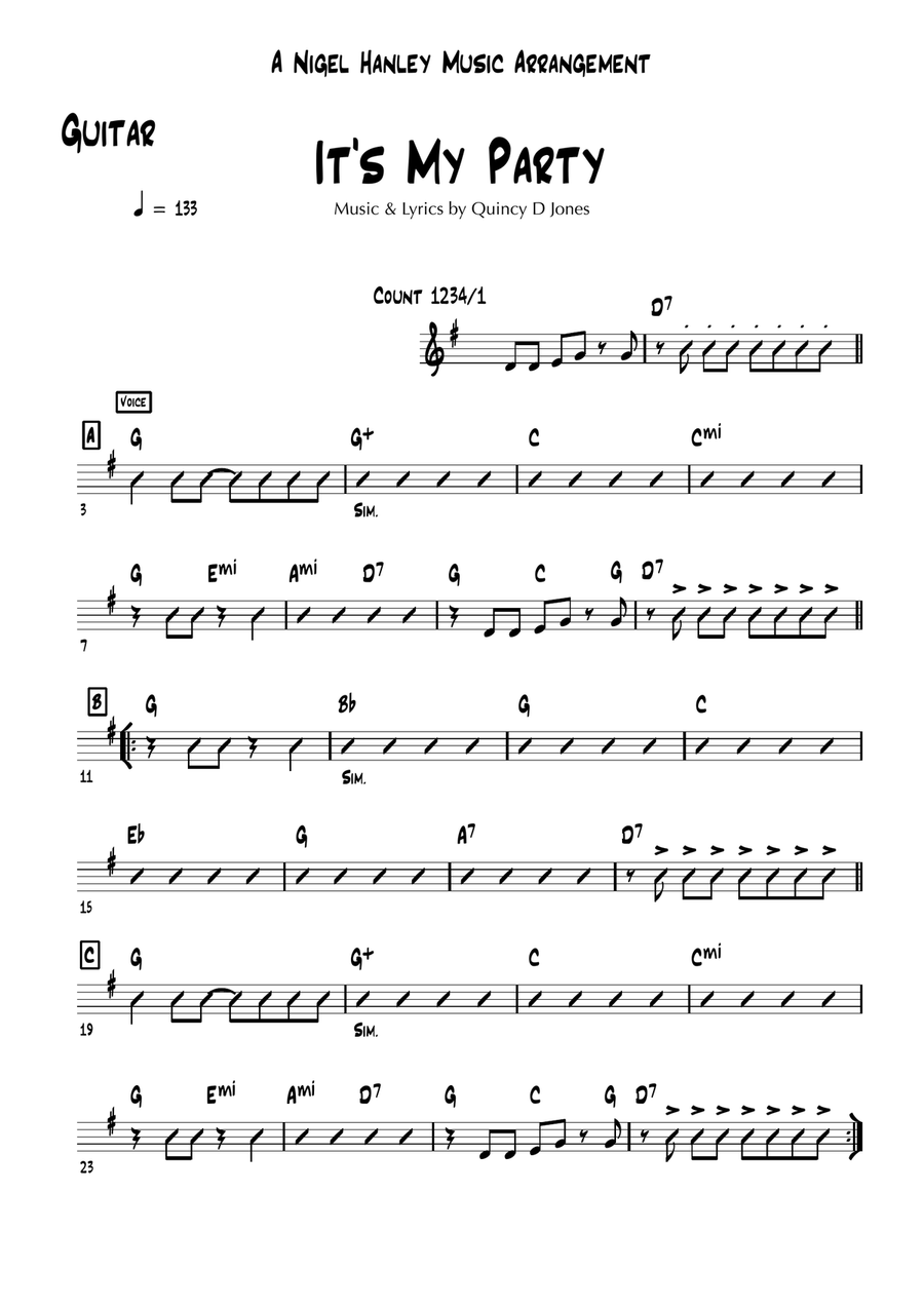 It's My Party Jazz Ensemble scores gallery preview page 2