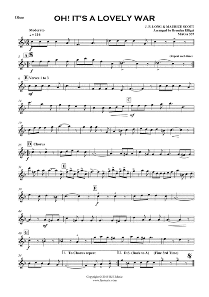 Oh It's A Lovely War - Concert Band Score and Parts PDF image number null