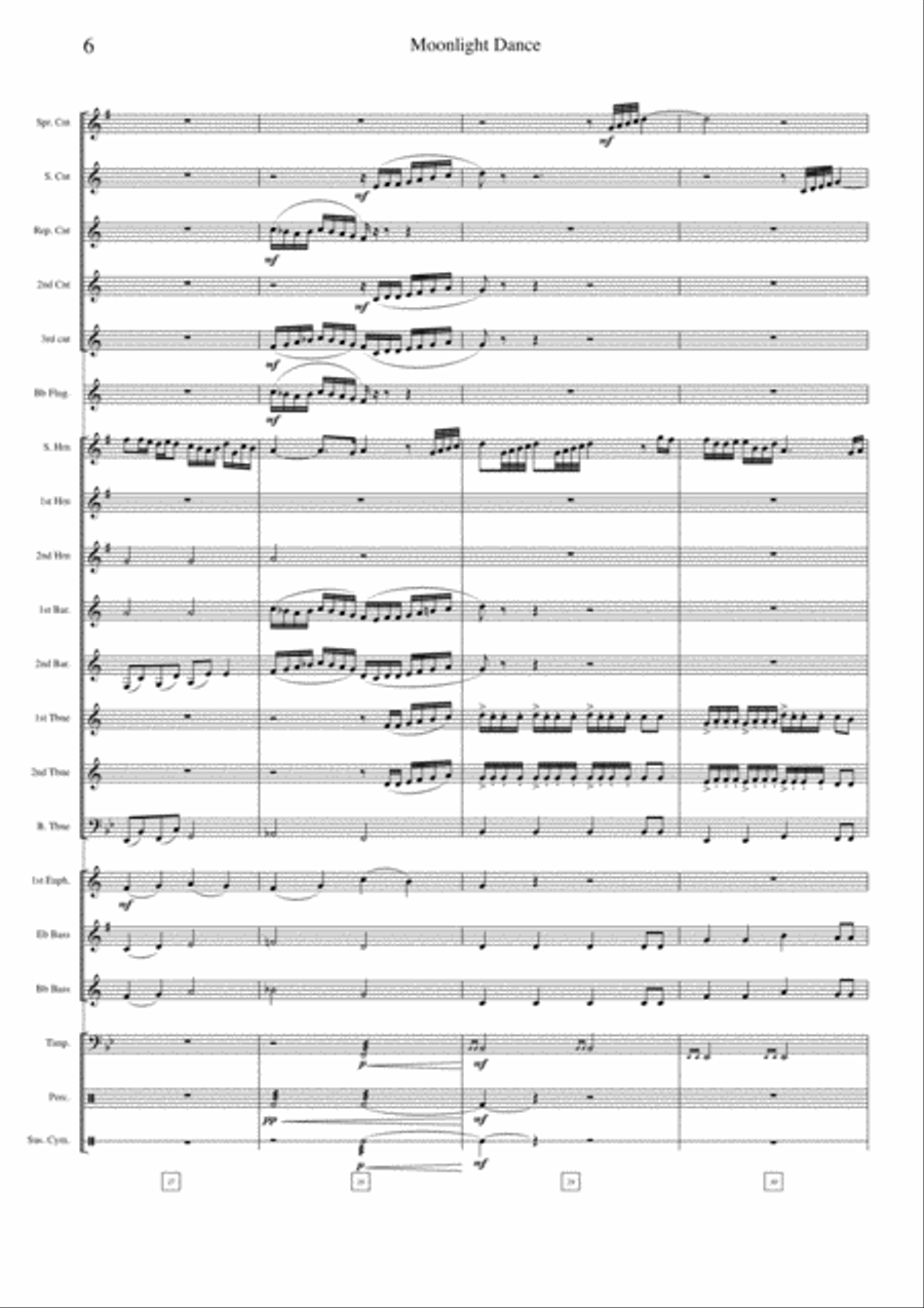 Moonlight Dance - Full Score + Parts Brass Ensemble scores gallery preview page 6