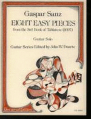 Book cover for Sanz - 8 Easy Pieces For Guitar Ed Duarte