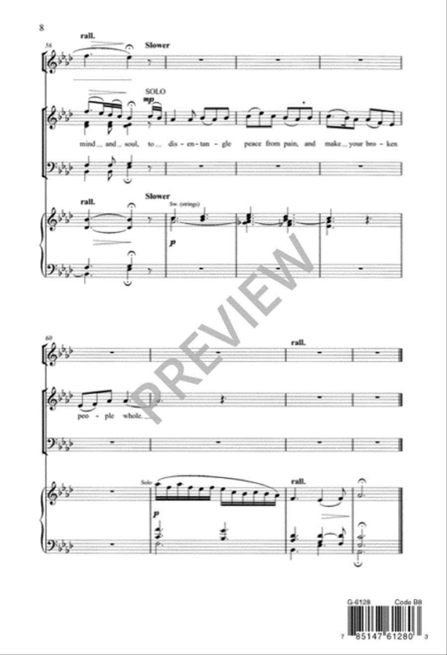 We Cannot Measure How You Heal 4-Part scores gallery preview page 9