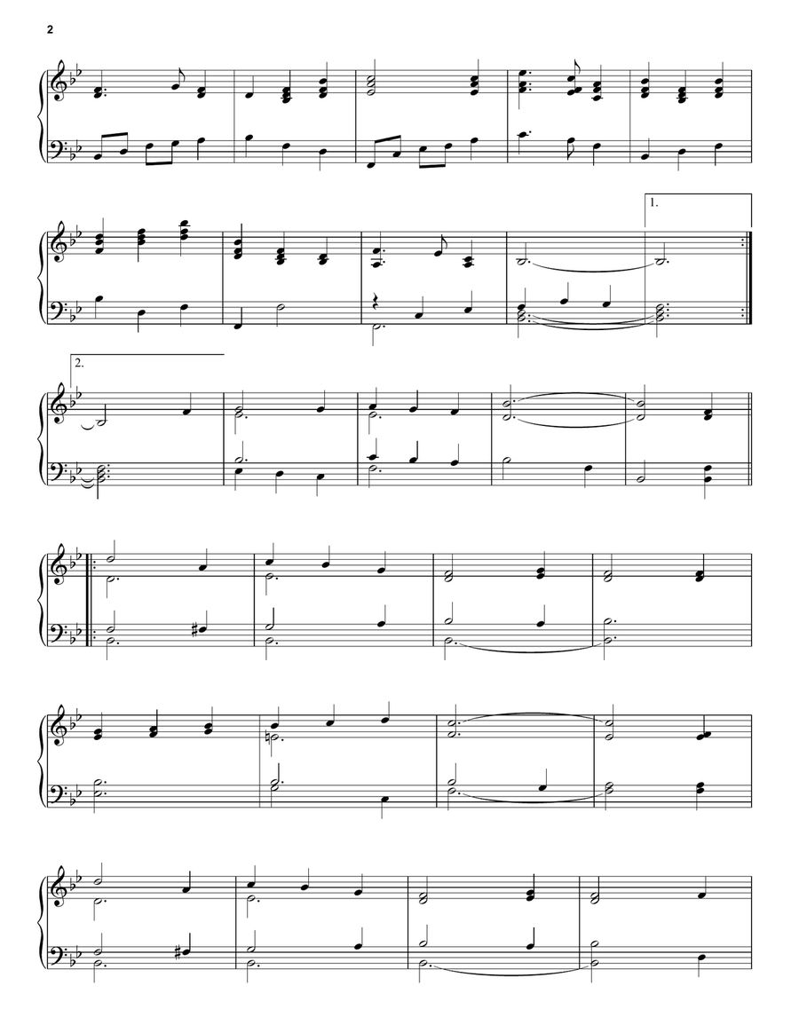 Silent Night / It Came Upon the Midnight Clear Piano Solo scores gallery preview page 2