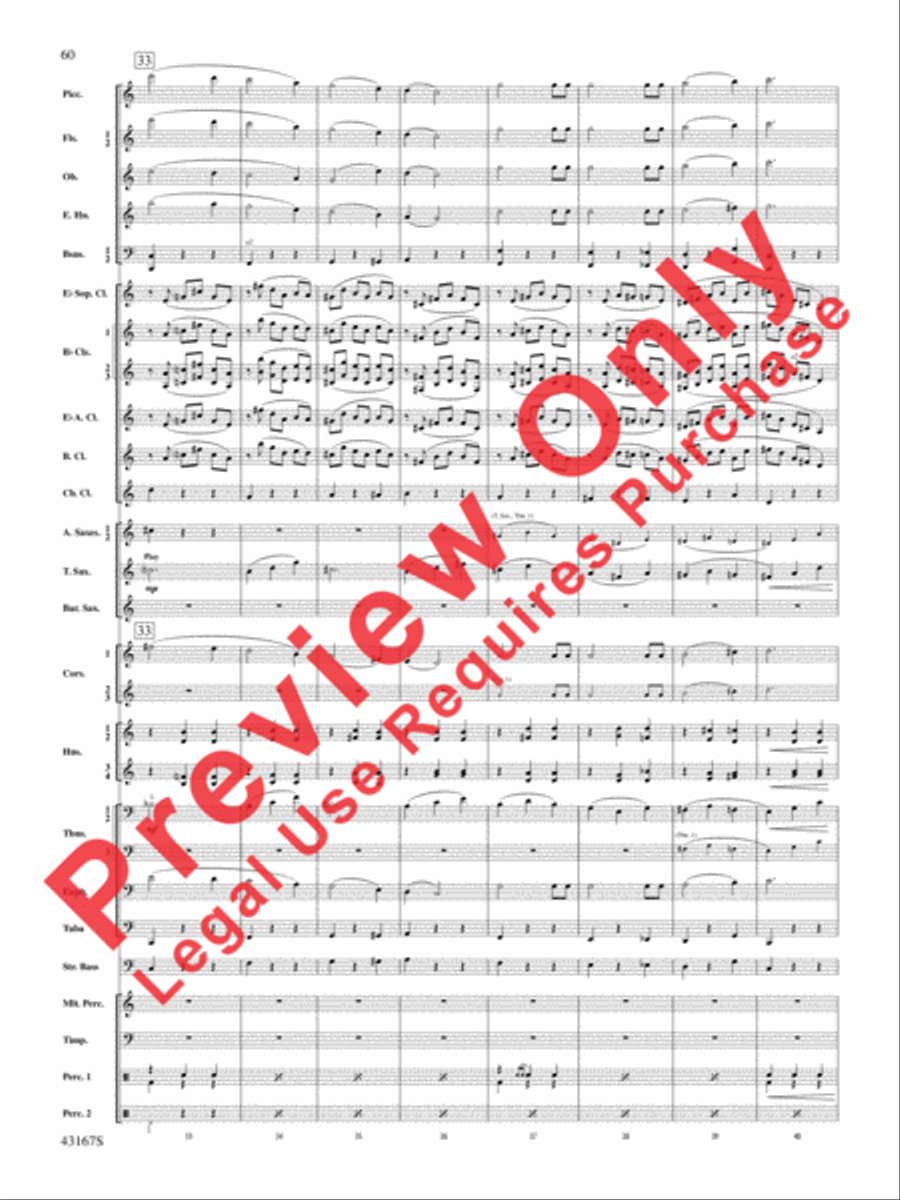 Down to the Sea in Ships (from the NBC TV Film Project 20) Concert Band scores gallery preview page 61