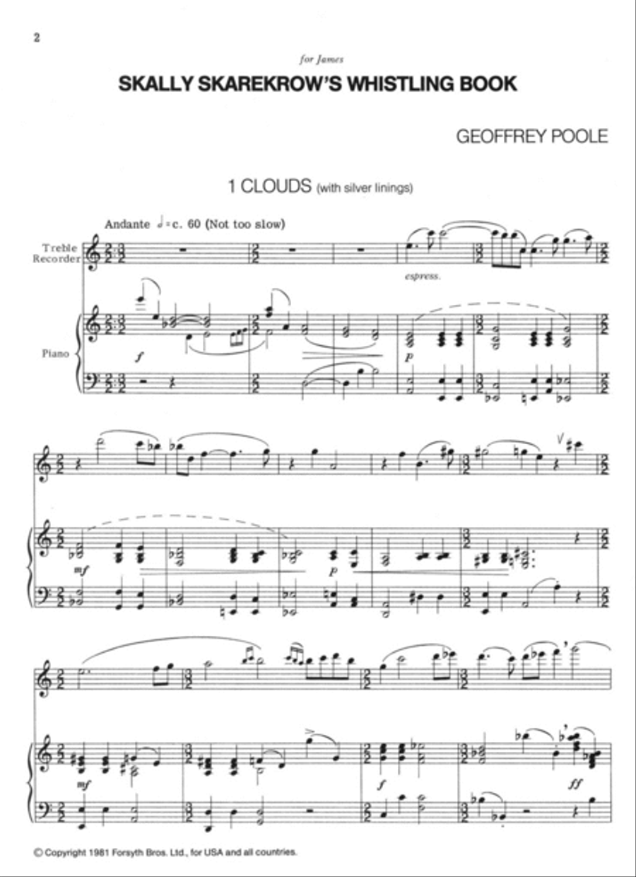 Skally Skarekrow's Whistling Book Alto Recorder scores gallery preview page 3