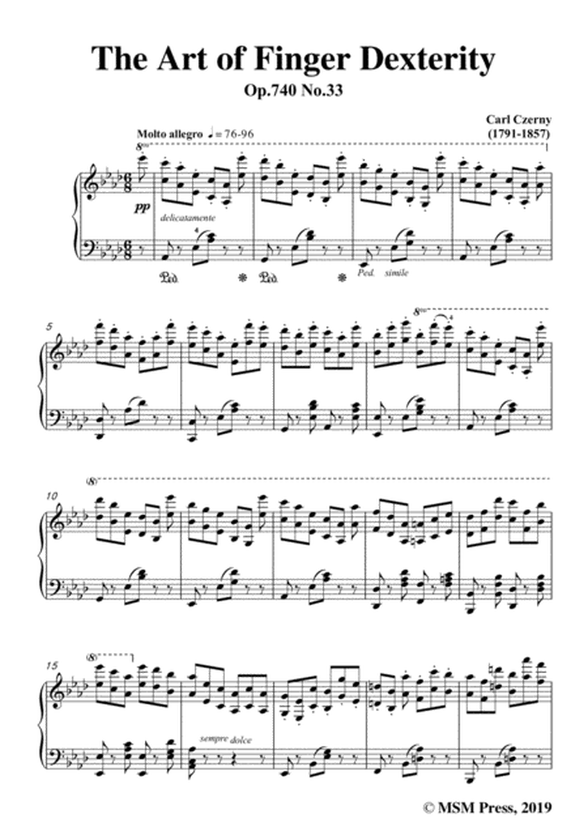Czerny-The Art of Finger Dexterity,Op.740 No.33,for Piano image number null