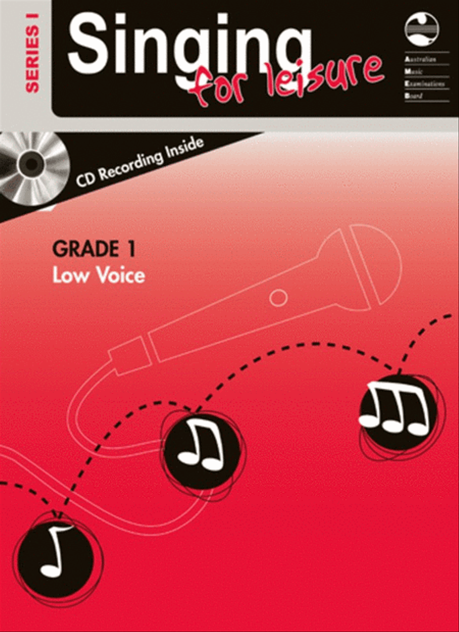 AMEB Singing For Leisure Book/CD Grade 1 Low Series 1