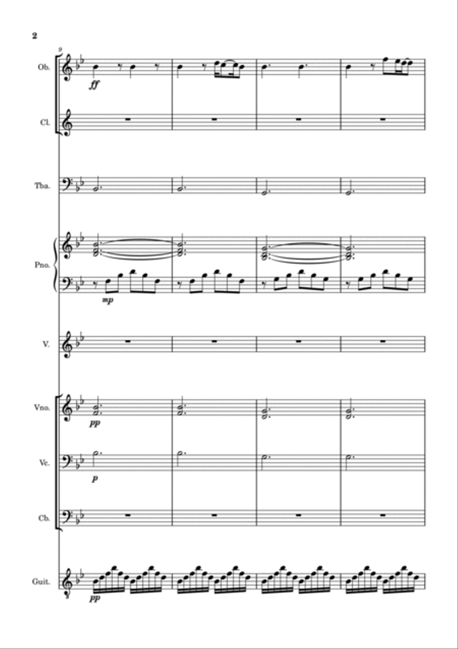 A Thousand Years Marching Band scores gallery preview page 2