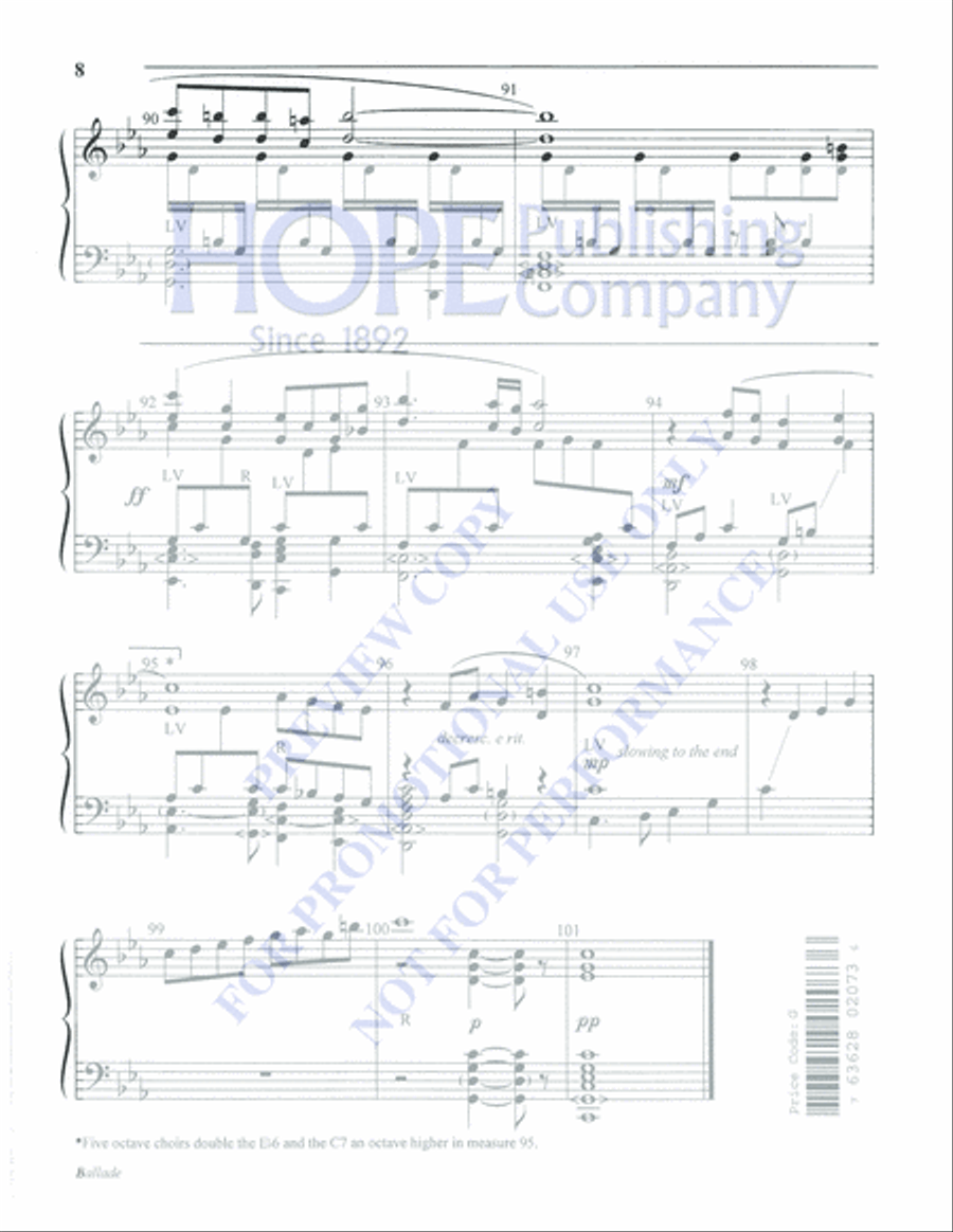 Ballade 5-Octaves scores gallery preview page 8