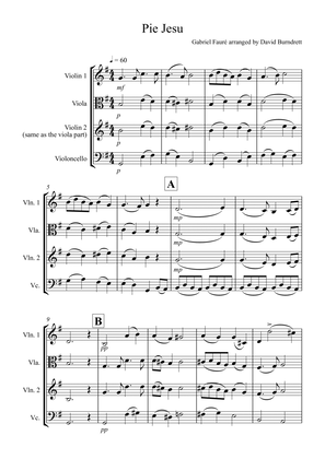 Pie Jesu (from Requiem) for String Trio