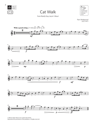 Book cover for Cat Walk (from Really Easy Jazzin' About) (Grade 2 List C3 from the ABRSM Flute syllabus from 2022)