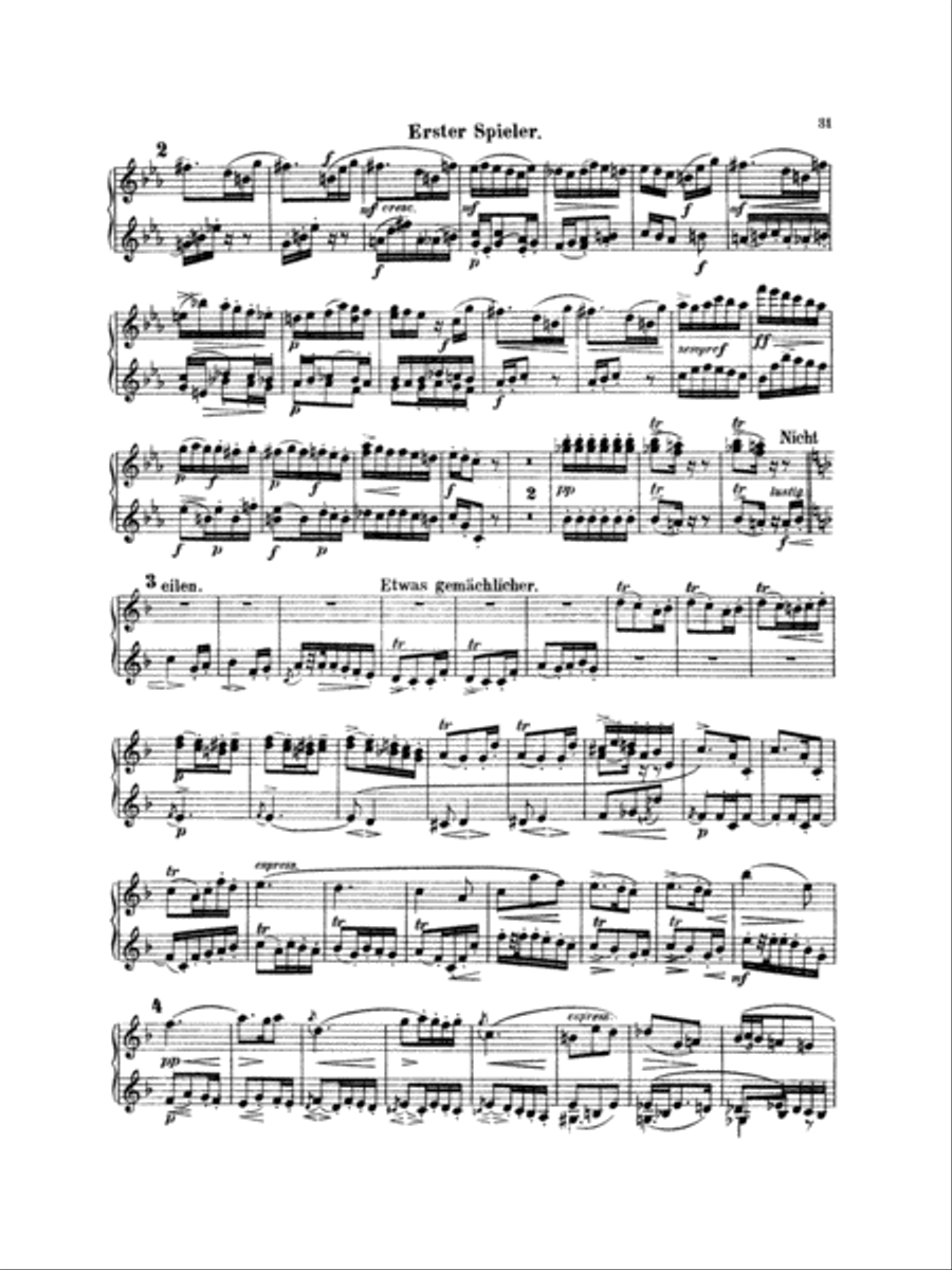 Mahler: Symphony No. 4, in G Major Piano Duet scores gallery preview page 4