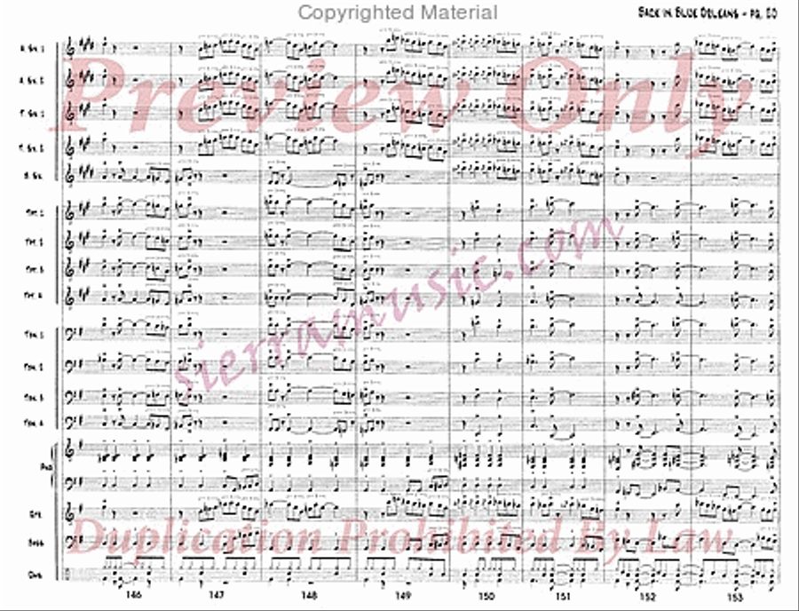 Back In Blue Orleans Back In Blue Orleans Big Band scores gallery preview page 21