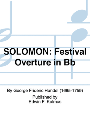 Book cover for SOLOMON: Festival Overture in Bb