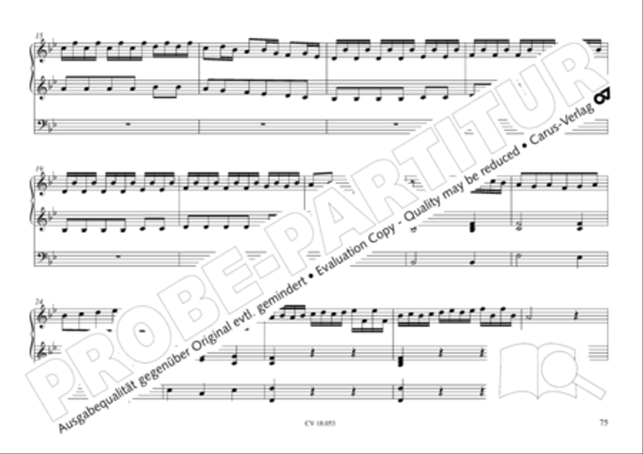 Das Husumer Orgelbuch von 1758 Organ Solo scores gallery preview page 76