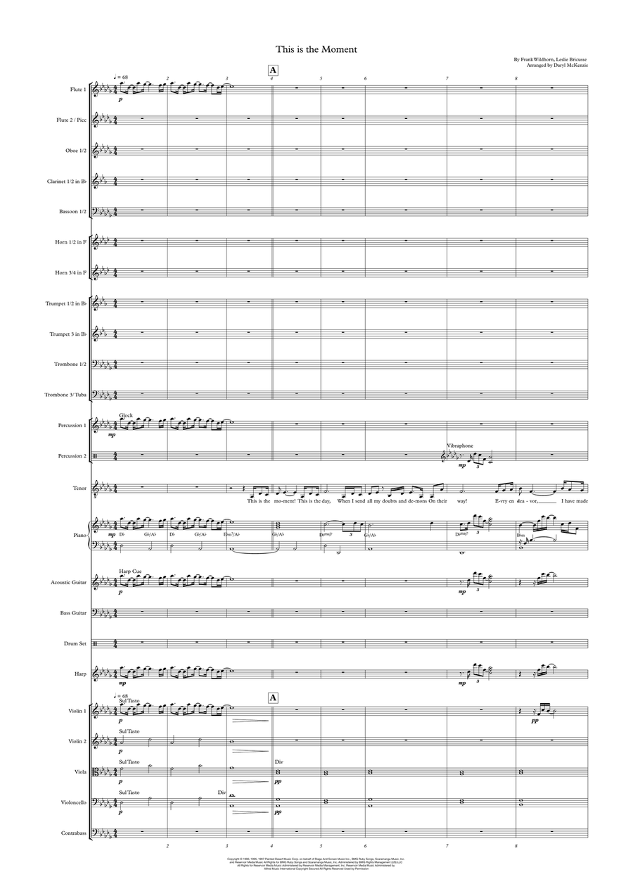 This Is The Moment Full Orchestra scores gallery preview page 1
