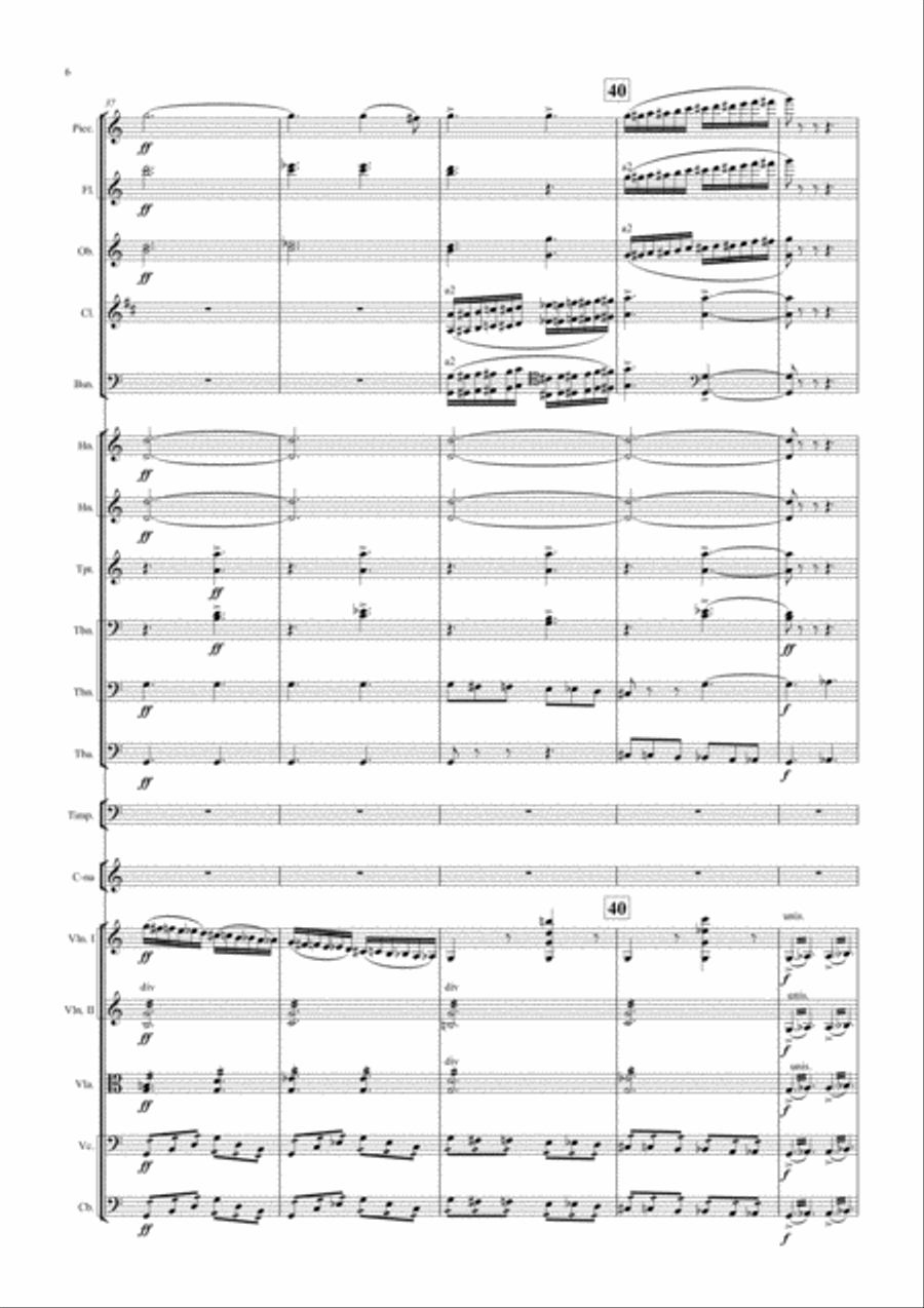 THE STORM Symphonic Picture Full Orchestra scores gallery preview page 6