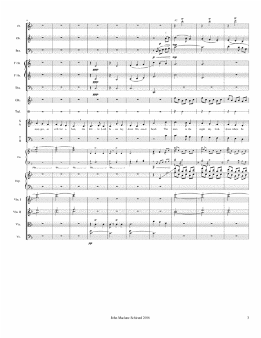 Away in a Manger Large Ensemble scores gallery preview page 3