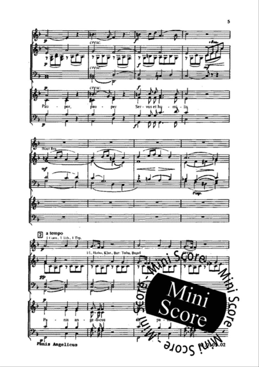 Ave Verum Corpus / Panis Angelicus 4-Part scores gallery preview page 7
