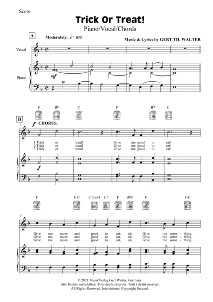 Trick Or Treat! Trombone Duet scores gallery preview page 2