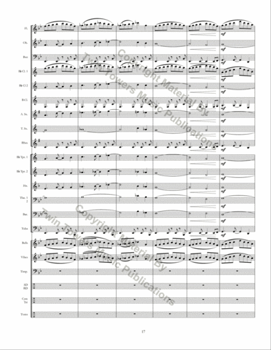Ritmo Della Terra Ritmo Della Terra Concert Band scores gallery preview page 17