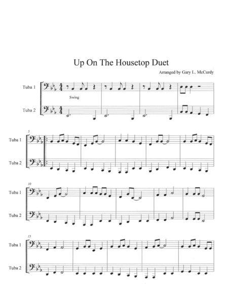 Up On the Housetop Tuba Duet image number null