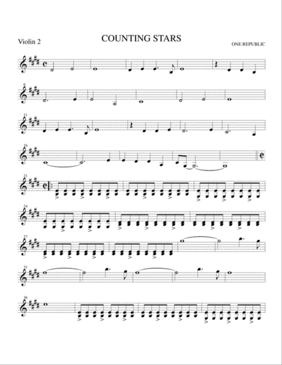 Counting Stars String Trio scores gallery preview page 4