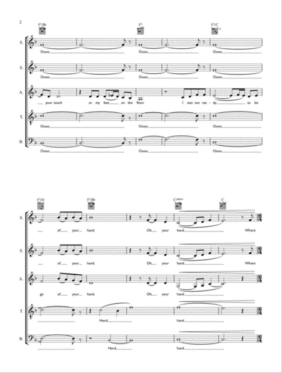 Healed Of You - SATB + Guitar/Keyboard 4-Part scores gallery preview page 2