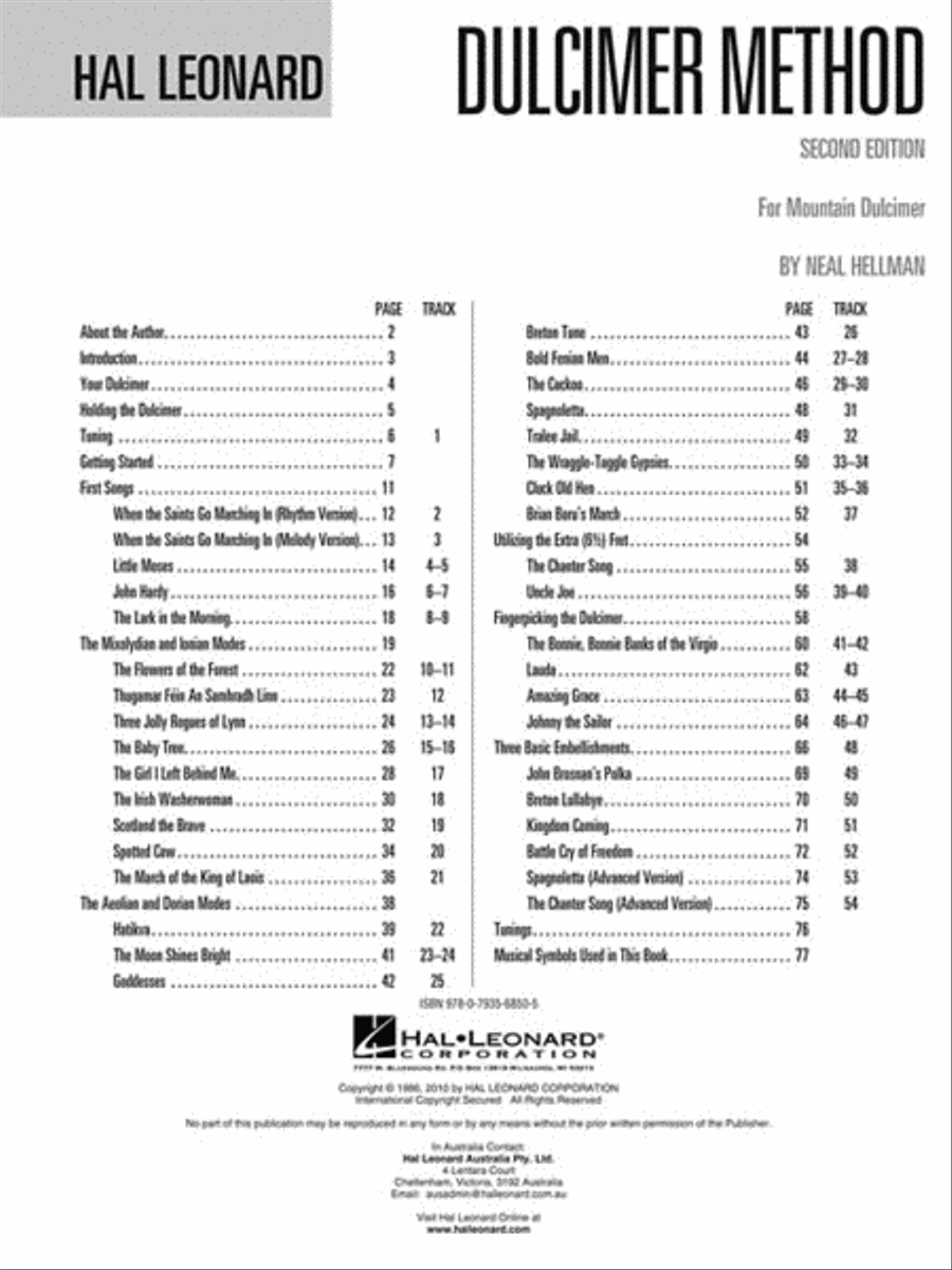 Hal Leonard Dulcimer Method – 2nd Edition Acoustic Guitar scores gallery preview page 2