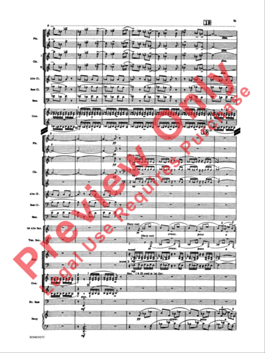La Fiesta Mexicana Concert Band scores gallery preview page 54