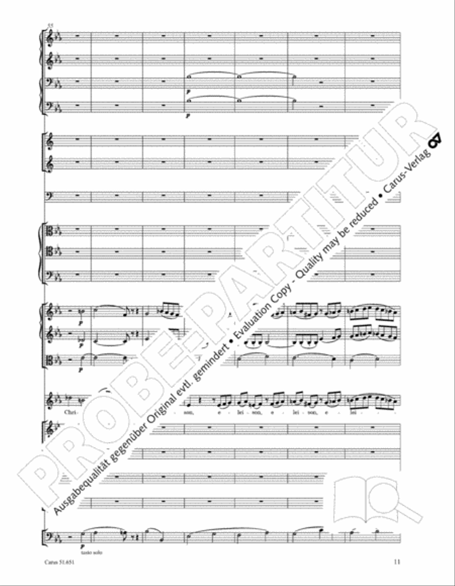 C Minor Mass, K. 427 (Missa in c KV 427) 4-Part scores gallery preview page 27